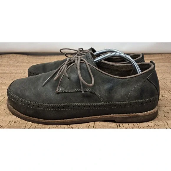Olukai Shoes Mens 10.5 Honolulu Lace Green Leather Distressed Casual 10200-9913 - Picture 3 of 11